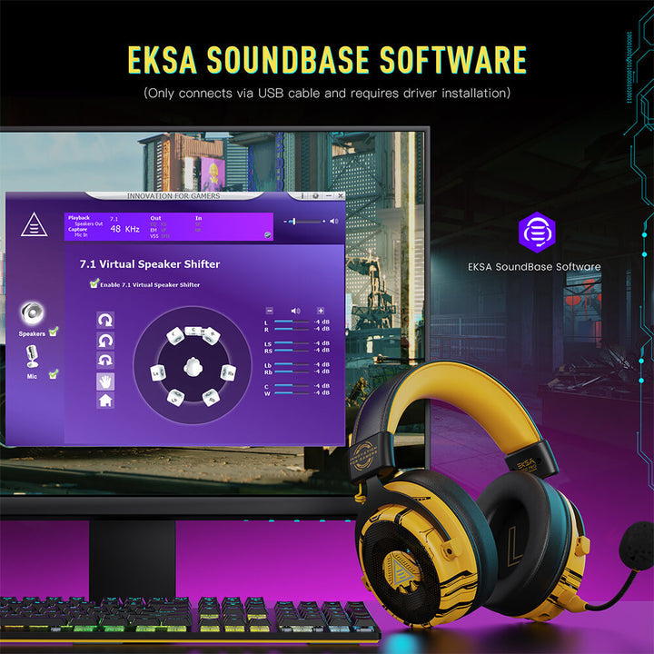 EKSA E900 Pro gaming headset features