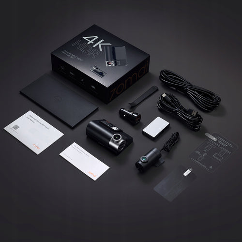 70mai A810 4K dash cam bundle with rear camera and accessories
