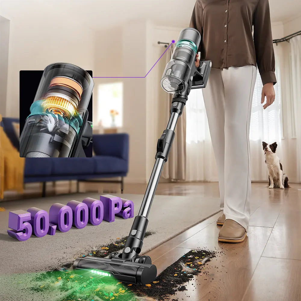 Proscenic P16 50 kPa suction feature