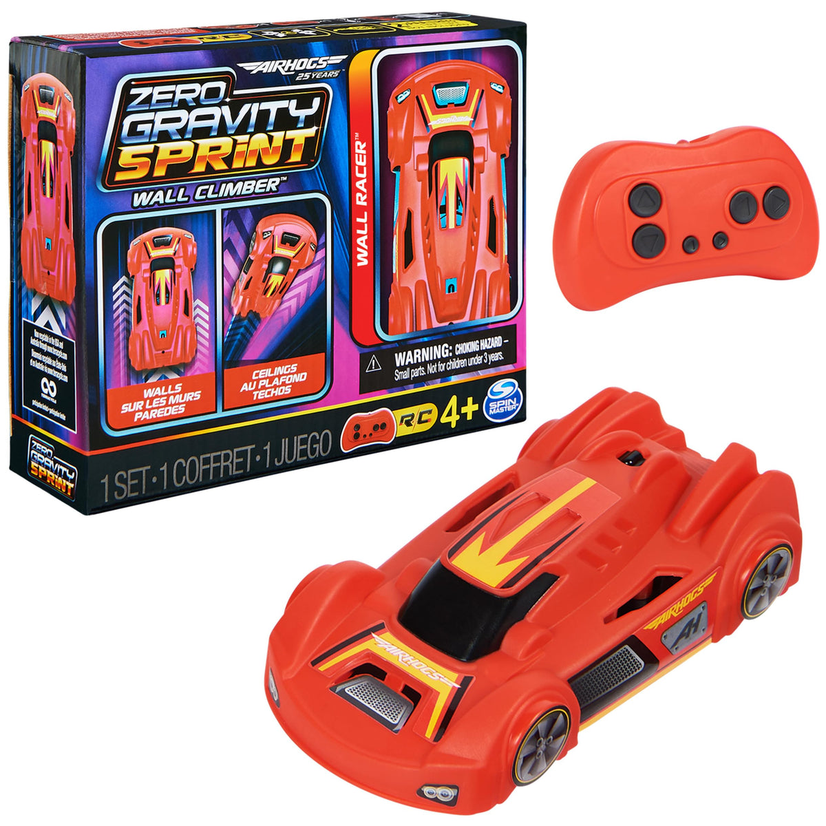 Air Hogs Zero Gravity Sprint wall climber set with remote