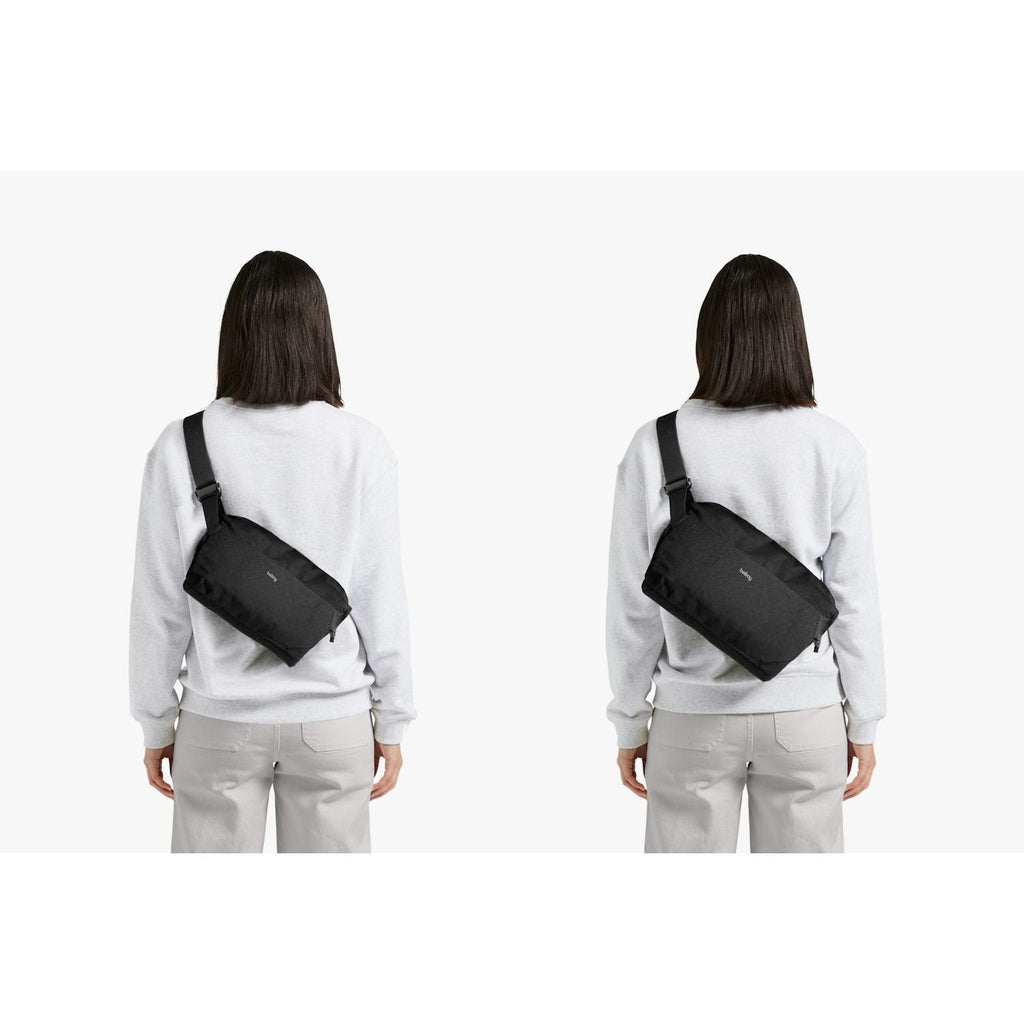 Bellroy Venture Sling 6L black worn crossbody
