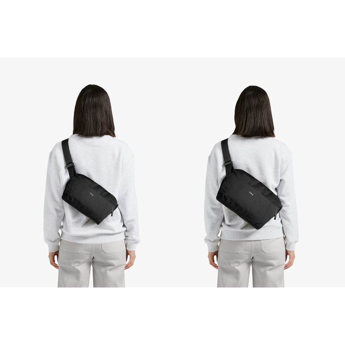 Bellroy Venture Sling 6L black worn crossbody