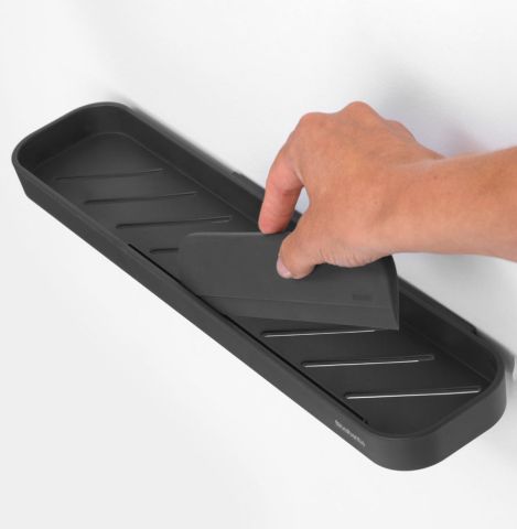 Brabantia MindSet Shower Shelf integrated squeegee detail