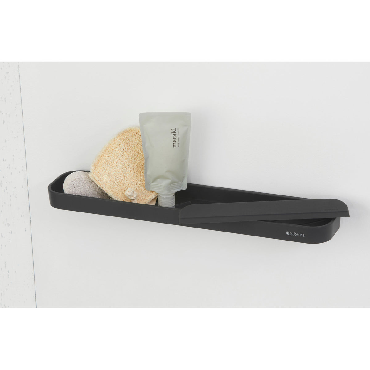 Brabantia MindSet Shower Shelf with Squeegee in bathroom