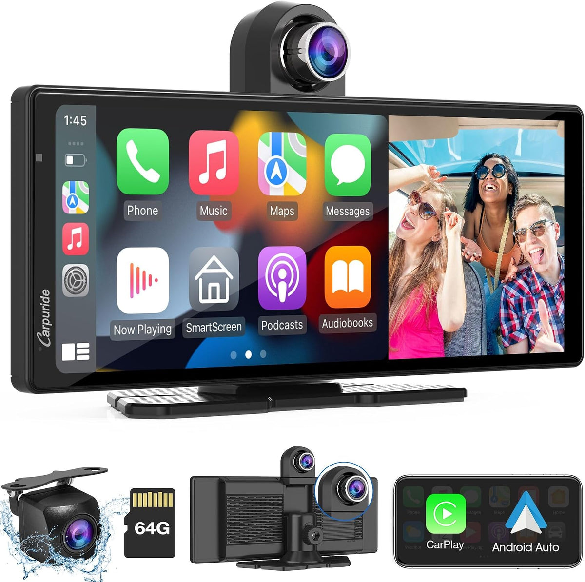 Carpuride W903 wireless CarPlay Android Auto dashboard display kit