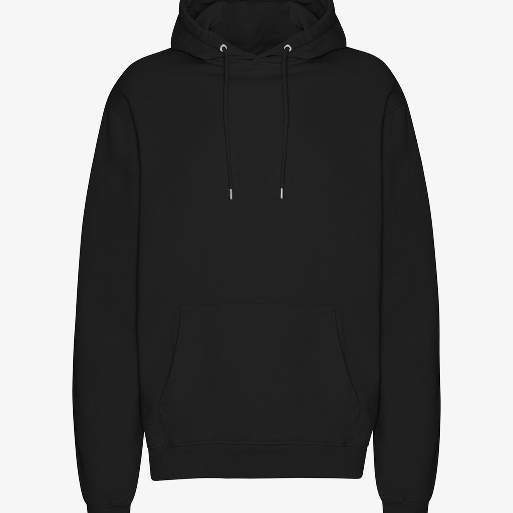 Colorful Standard Classic Organic Hood Deep Black front view