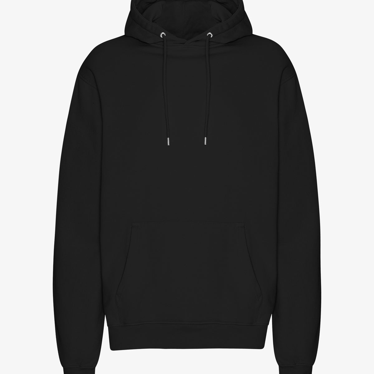 Colorful Standard Classic Organic Hood Deep Black front view