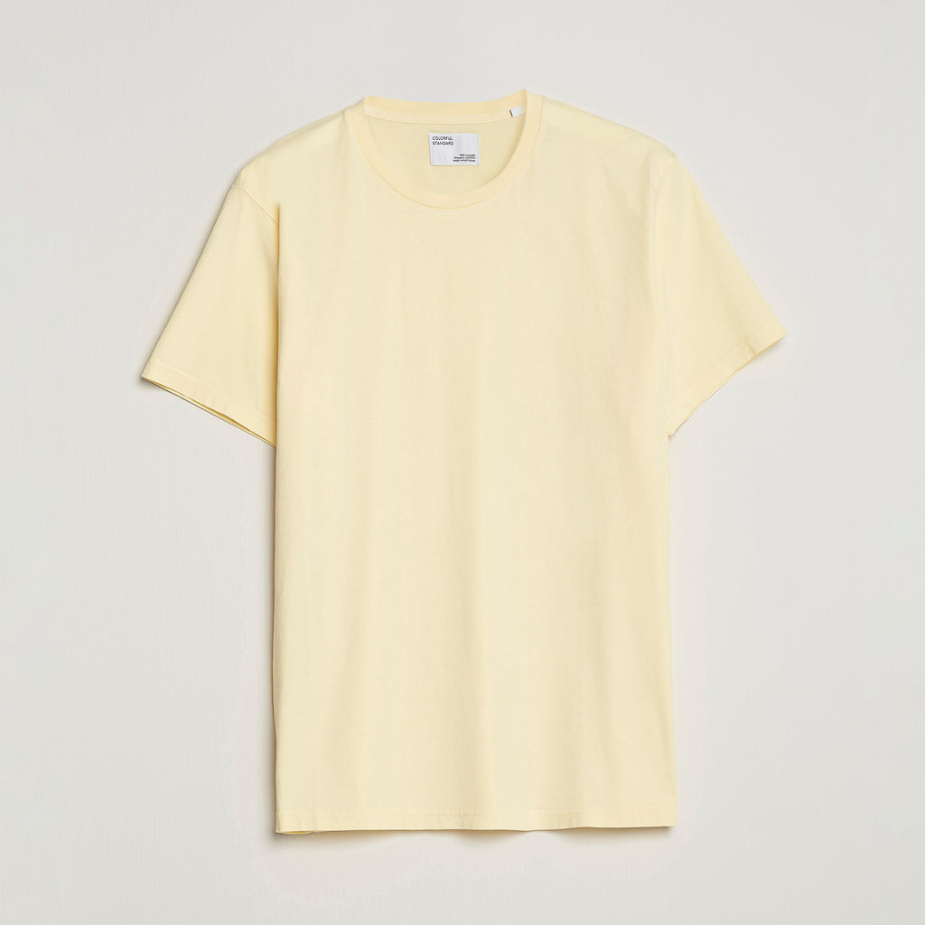 Colorful Standard Classic Organic Tee Soft Yellow front view