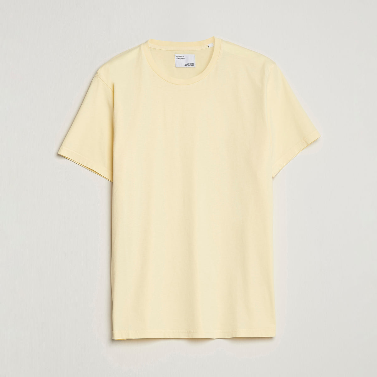 Colorful Standard Classic Organic Tee Soft Yellow front view