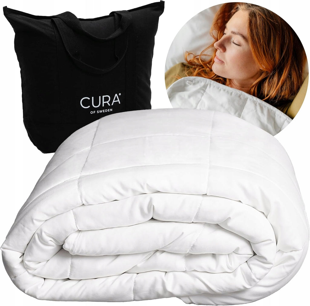 CURA Pearl Classic 150x210 9kg weighted duvet with carry bag