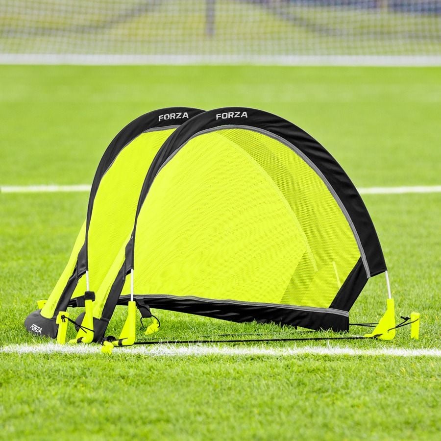 FORZA Flash portable pop-up soccer goals alternate pair view