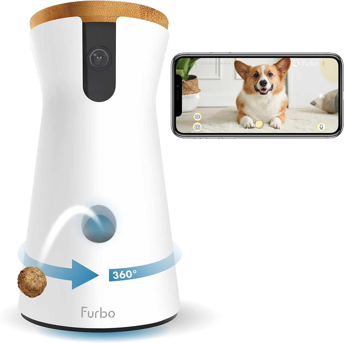Furbo 360 Dog Camera with treat tossing and mobile app