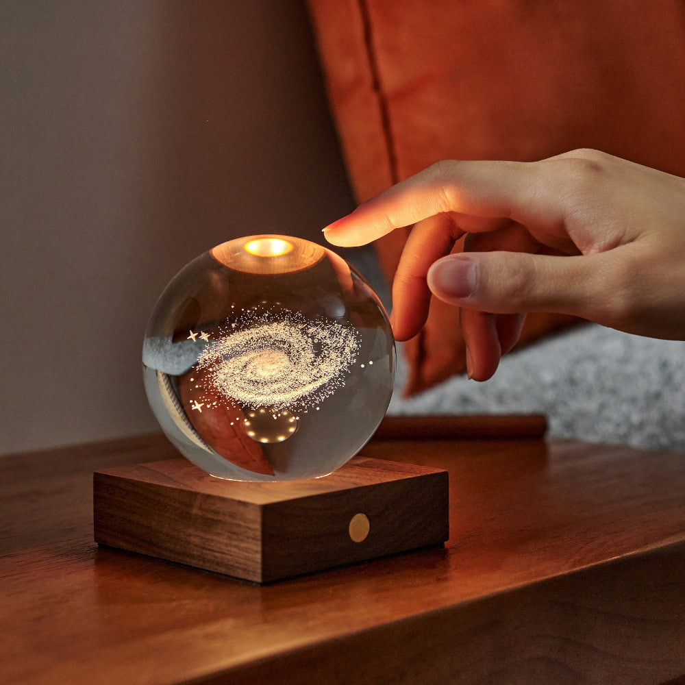 Gingko Amber Crystal Galaxy touch light