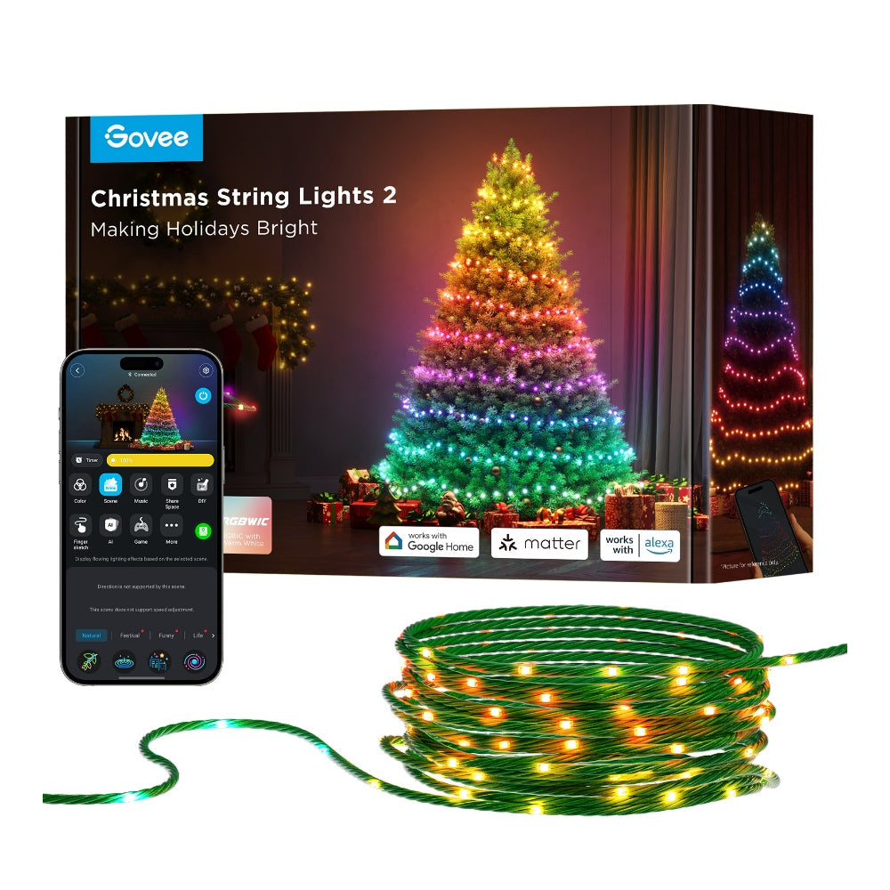 Govee Christmas String Lights 2 smart RGBWIC lights product image
