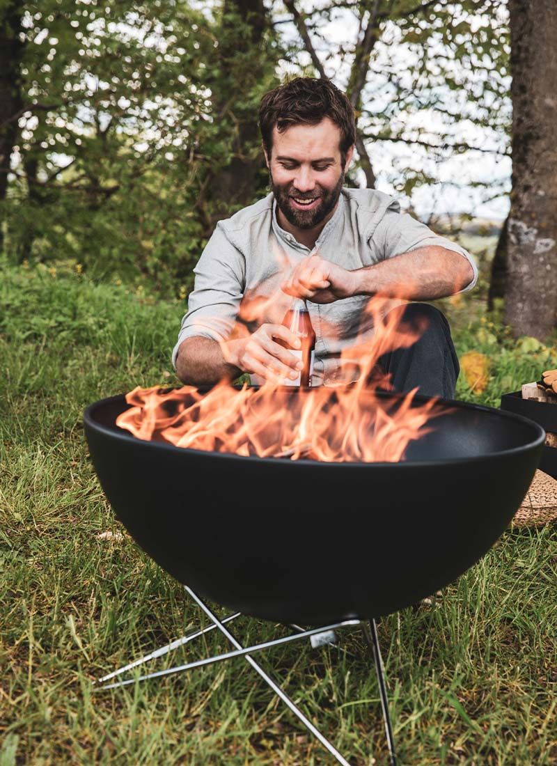 höfats BOWL 57 fire bowl with star base