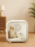 Homerunpet Drybo Plus smart pet dryer with two cats