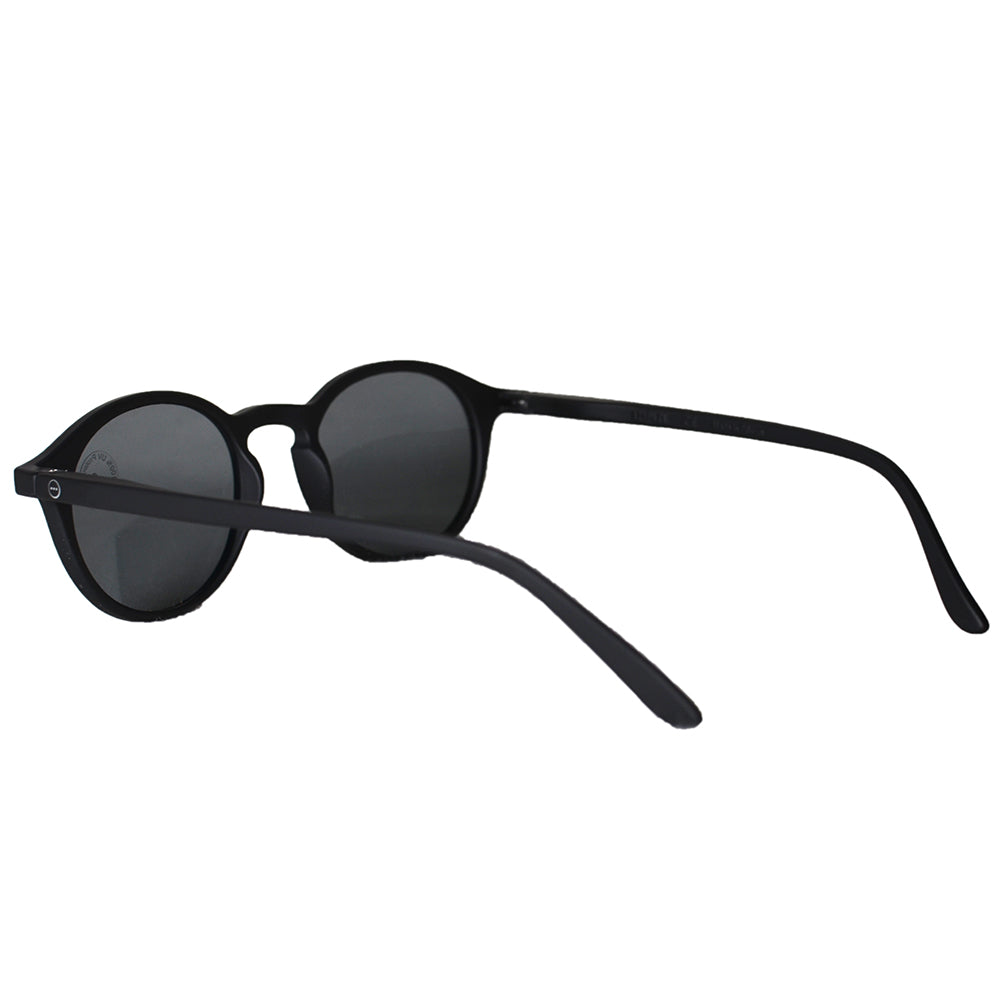 IZIPIZI #D Black sunglasses rear three-quarter view
