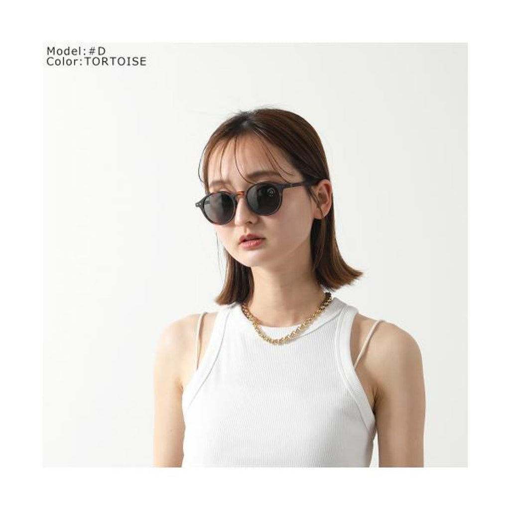 IZIPIZI Sun #D Tortoise sunglasses on model