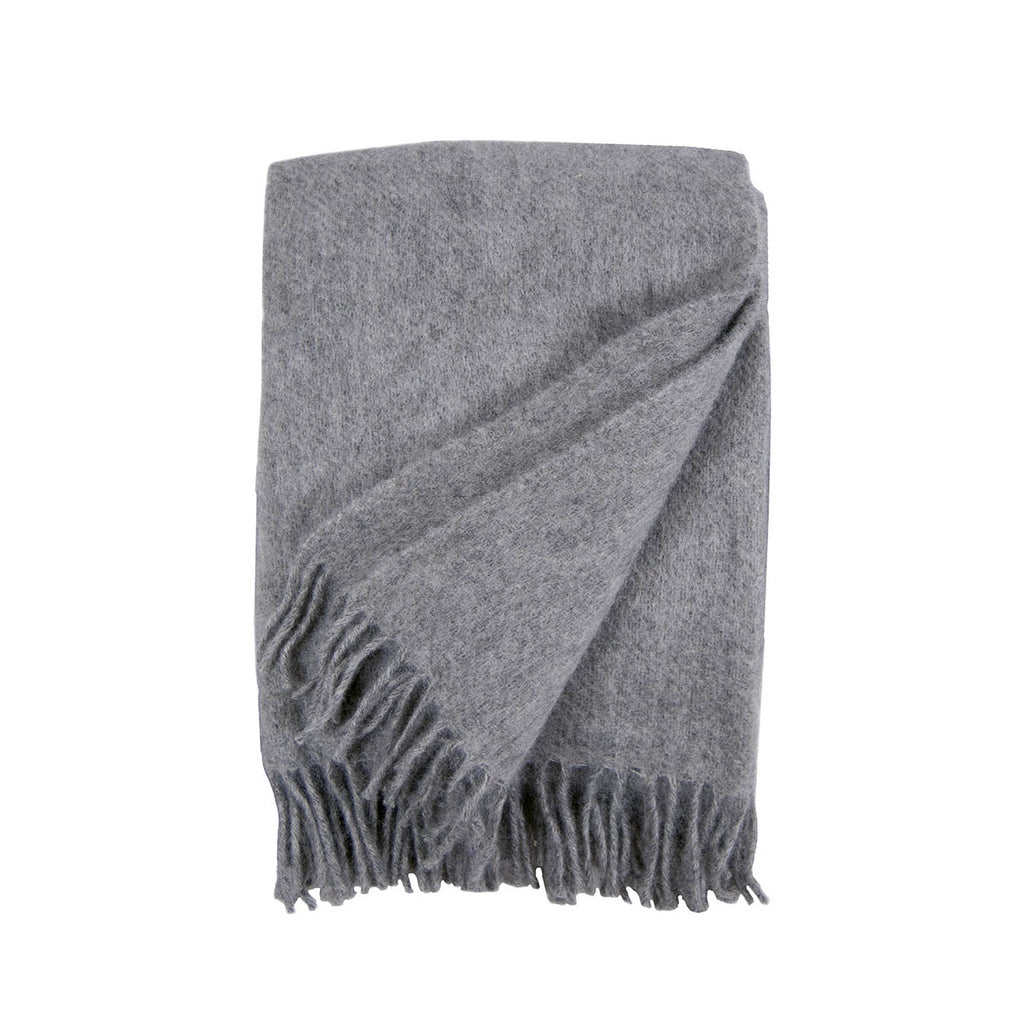 Klippan Gotland Natural Grey throw folded