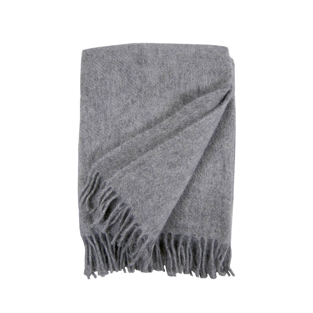 Klippan Gotland Natural Grey throw folded