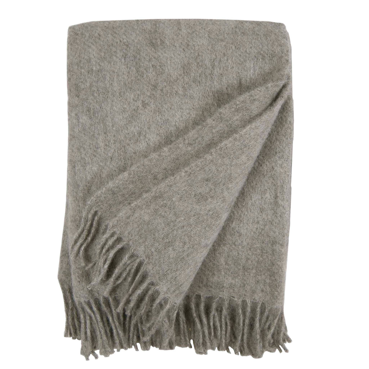 Klippan Yllefabrik Gotland Natural Grey wool throw