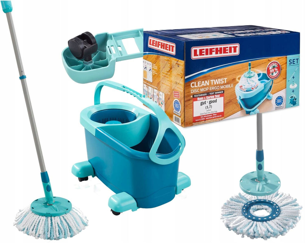 Leifheit CLEAN TWIST Mobile Disc Mop Ergo complete kit