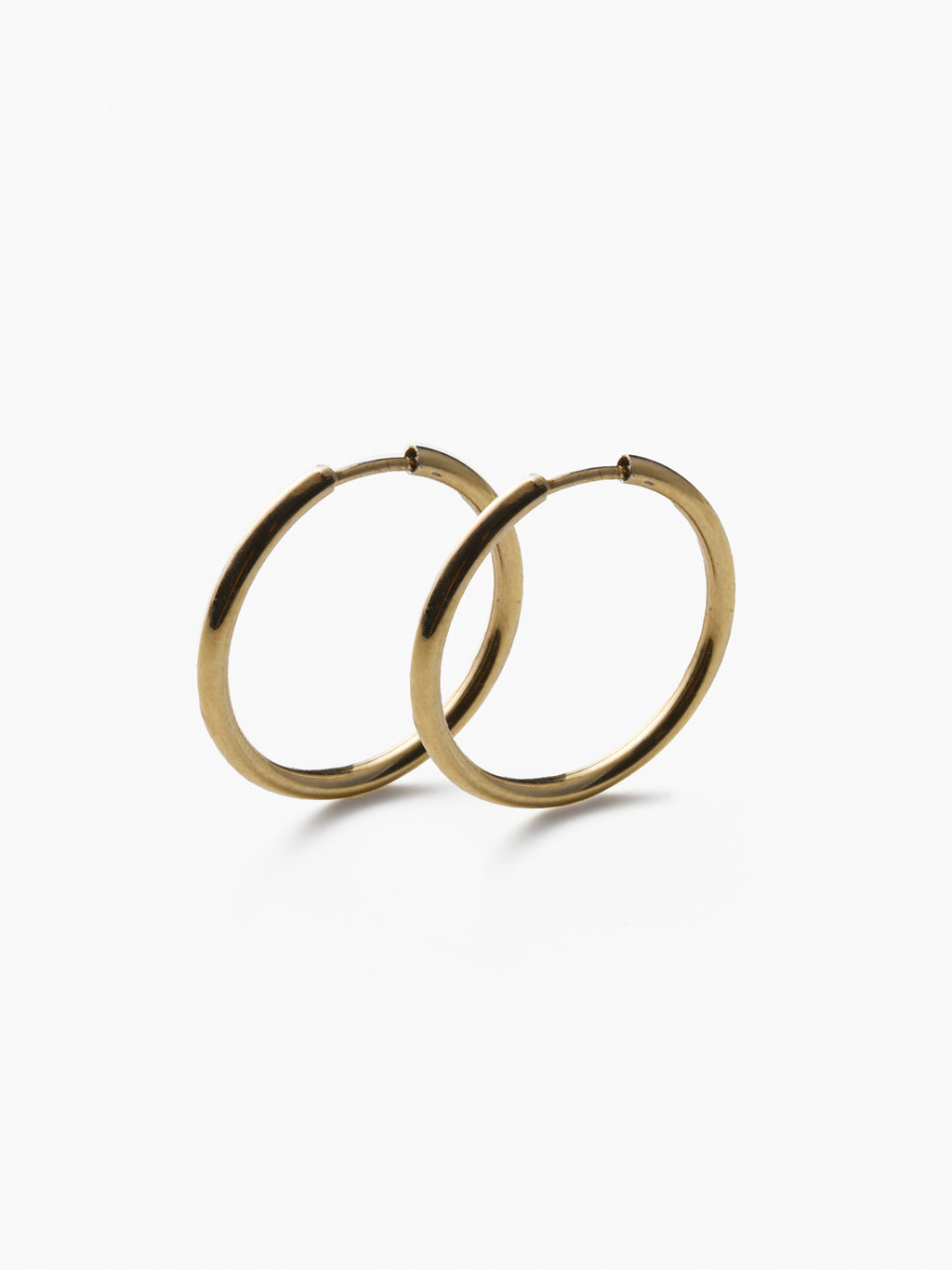 Maria Black Senorita 20 yellow gold hoop earrings alternate product view