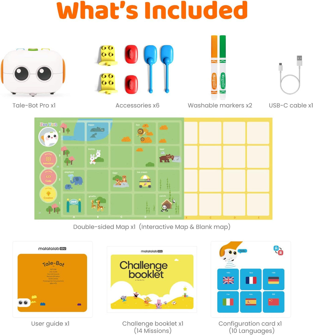 Matatalab Tale-Bot Pro screen-free coding robot for children