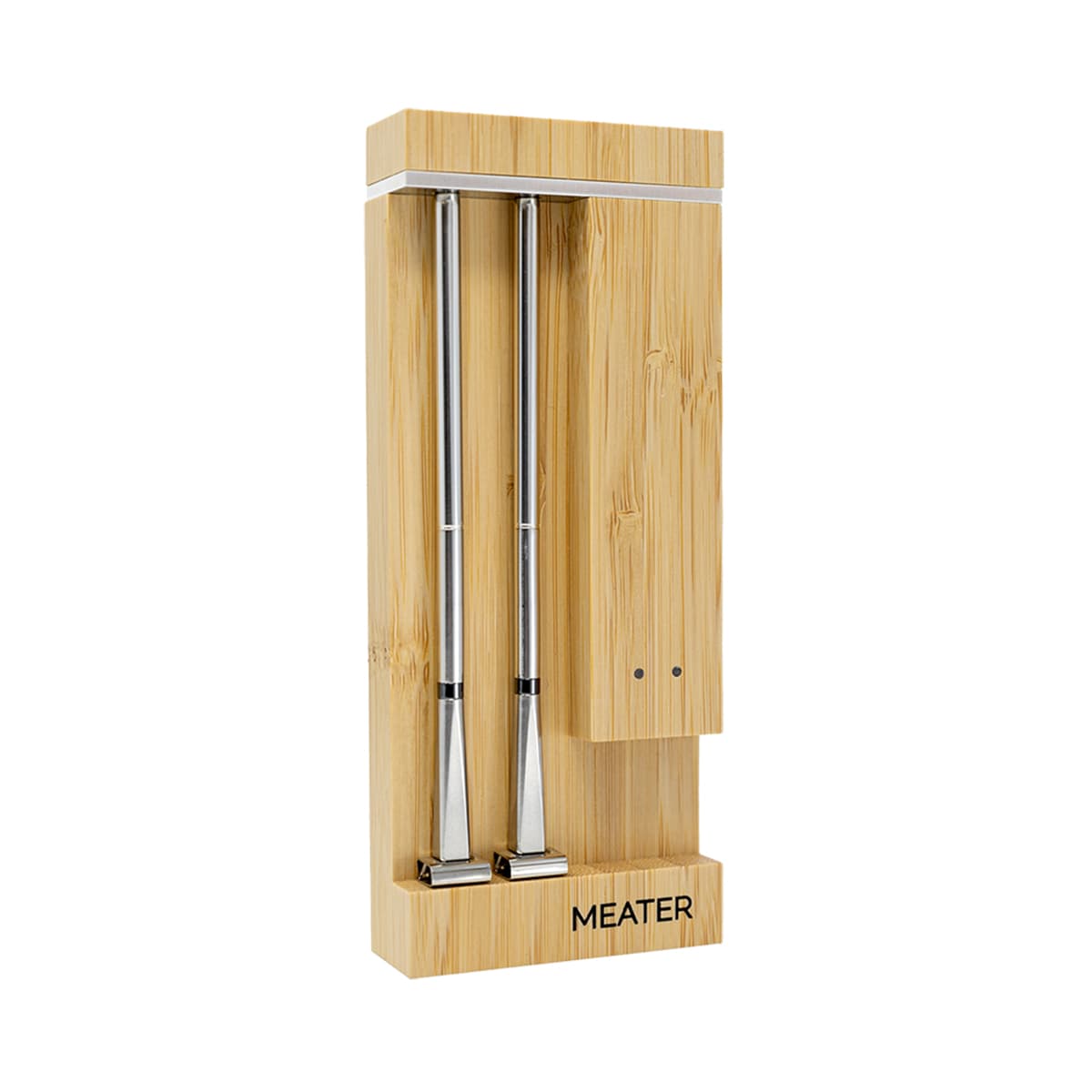 MEATER Pro Duo dual-probe smart thermometer bamboo charger