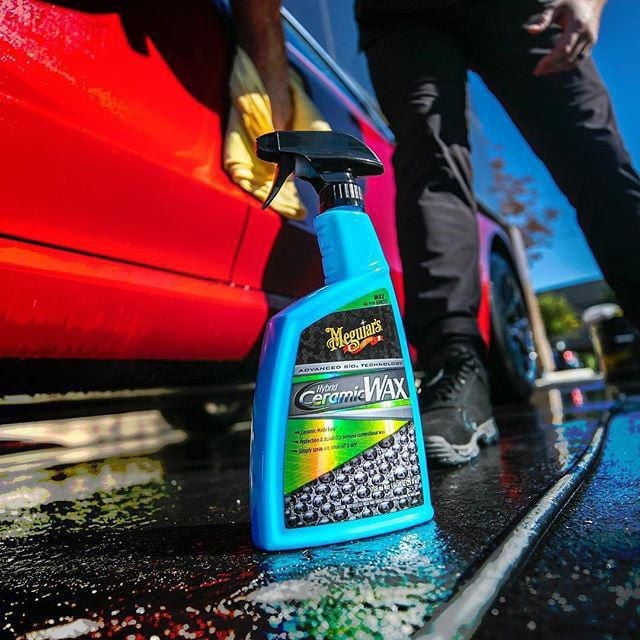 Meguiar's Hybrid Ceramic Wax used during vehicle wash