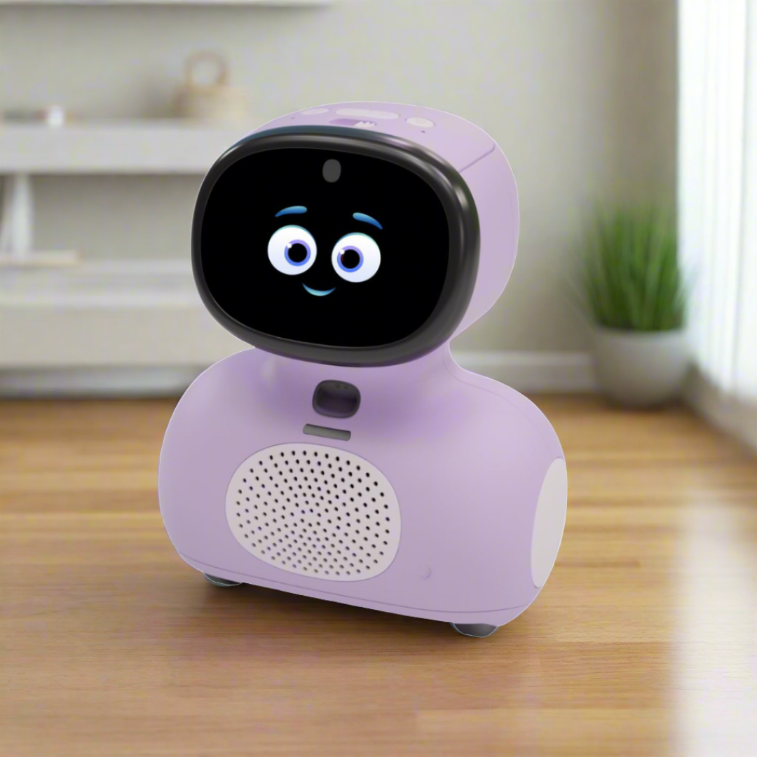 Miko Mini purple AI robot lifestyle view