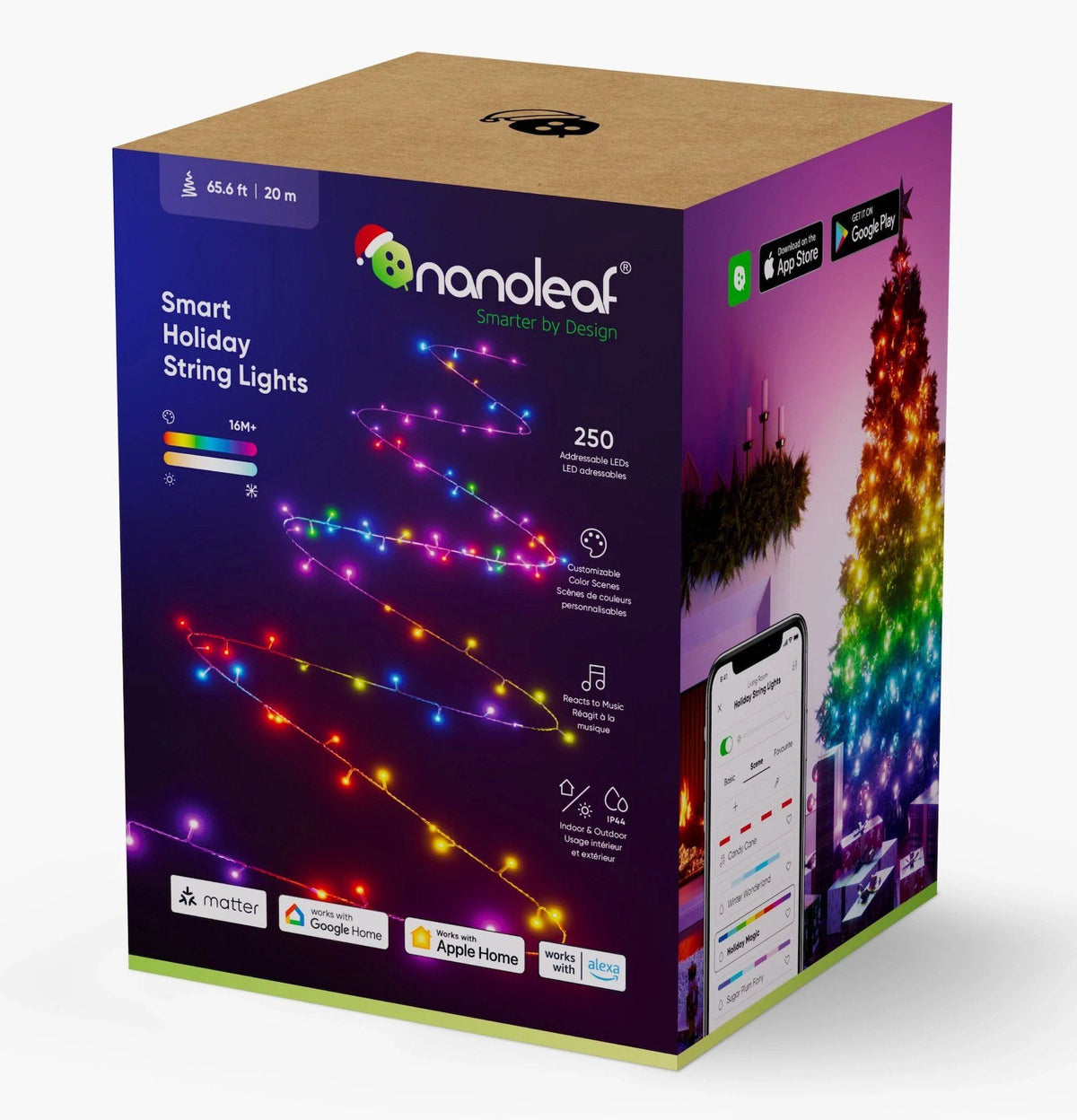 Nanoleaf Smart Holiday String Lights retail box