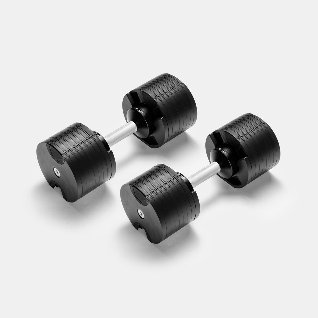 NÜOBELL 232 adjustable dumbbell set black