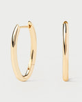 PDPAOLA Vera Hoops solid 18K recycled yellow gold product view