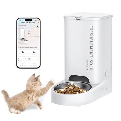 PETKIT Fresh Element Solo smart feeder with pet and app