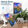 PUTORSEN 17-49 inch heavy duty dual monitor arm