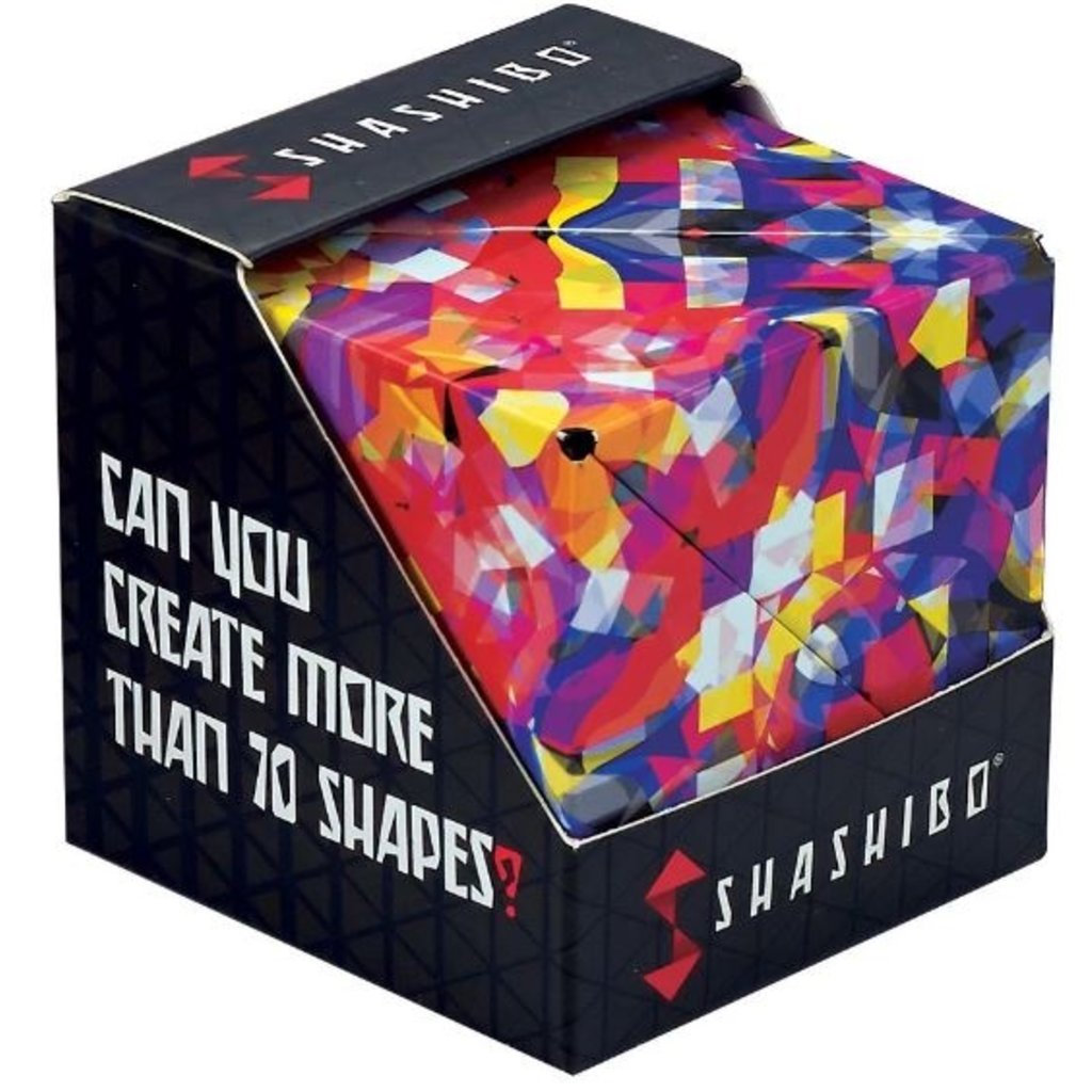 Shashibo magnetic puzzle cube retail packaging