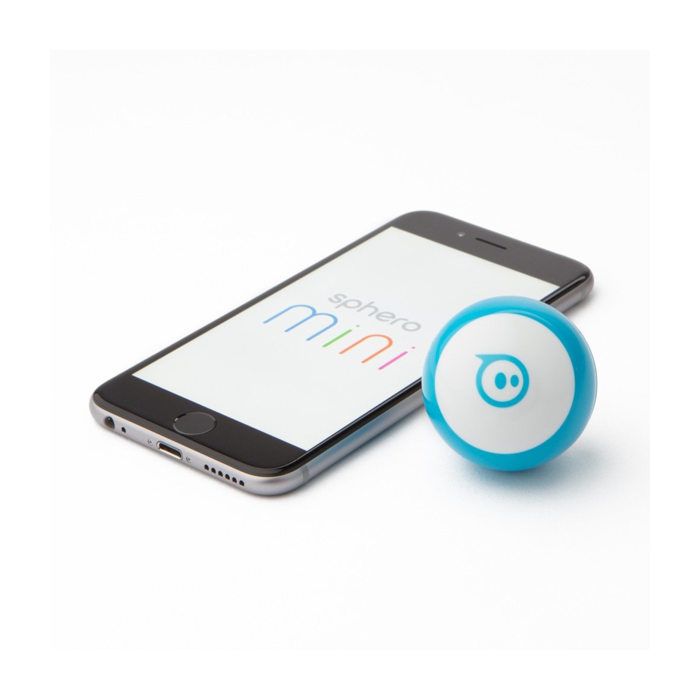 Sphero Mini blue robot with smartphone app