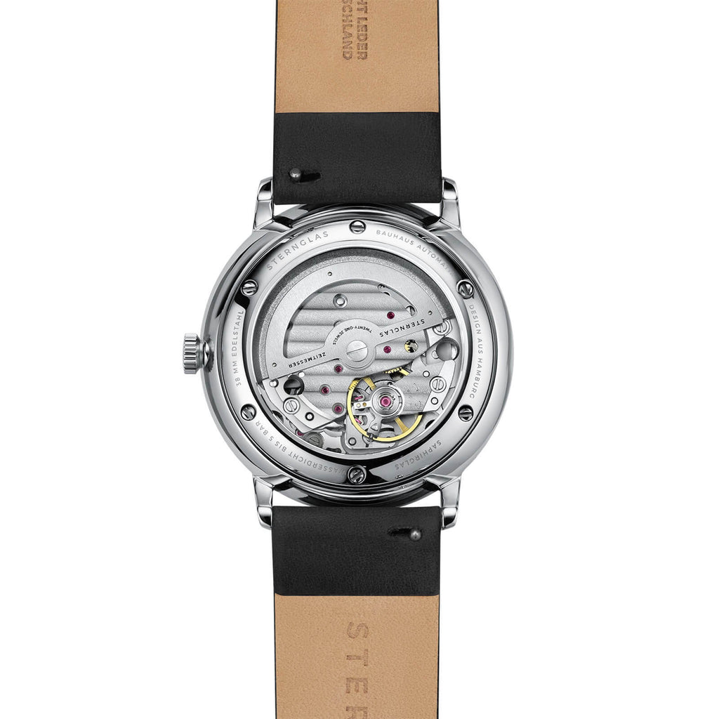 STERNGLAS Naos Automatic exhibition caseback and automatic movement