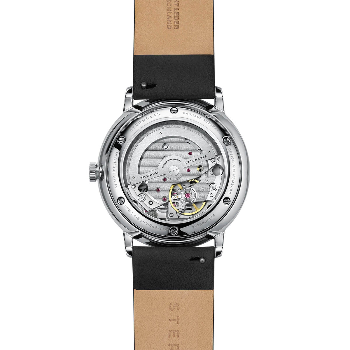 STERNGLAS Naos Automatic exhibition caseback and automatic movement