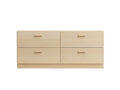 String Furniture Relief low chest of drawers Ash