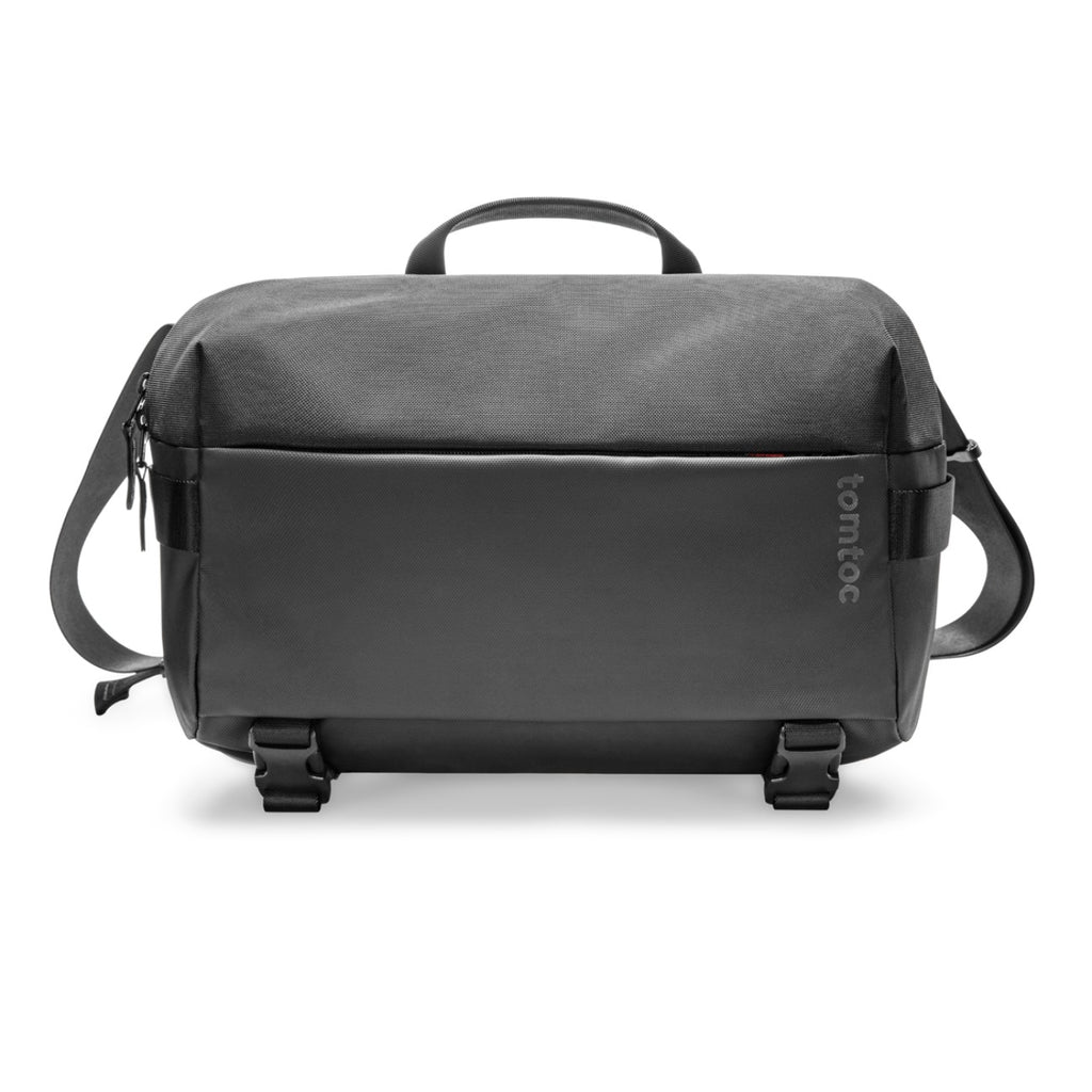 tomtoc Explorer-T21 black sling bag front view