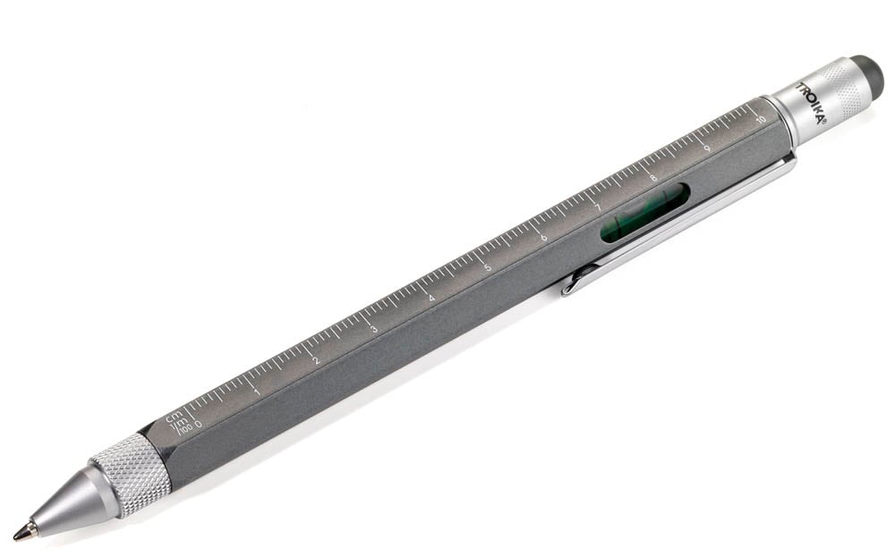 Troika CONSTRUCTION multitasking pen ruler and spirit level detail