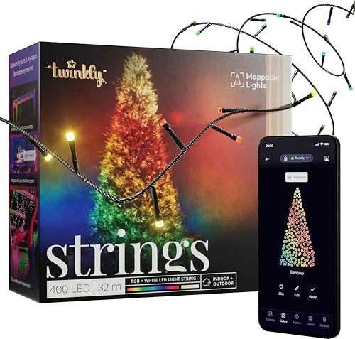 Twinkly Strings 400 LED RGBW retail box with app