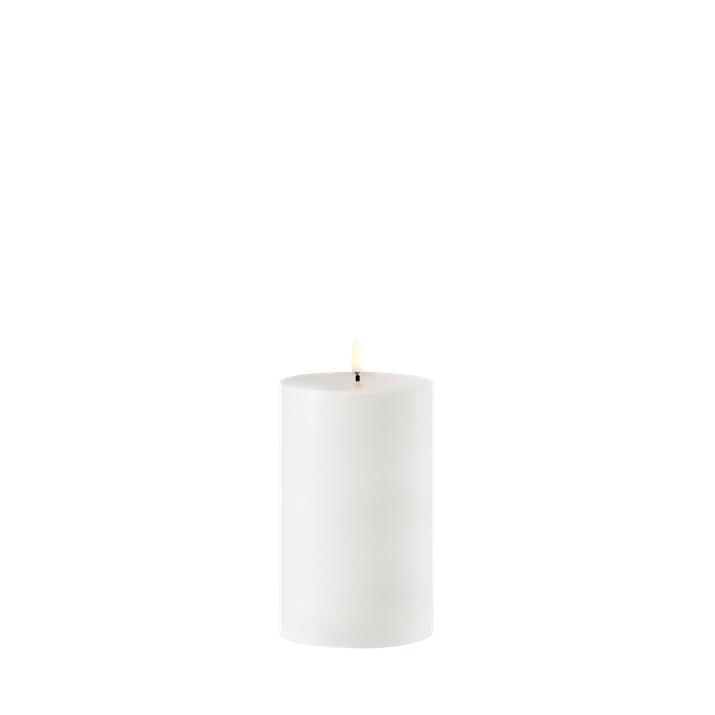 Uyuni Outdoor Pillar Candle 8.4 x 15 cm white