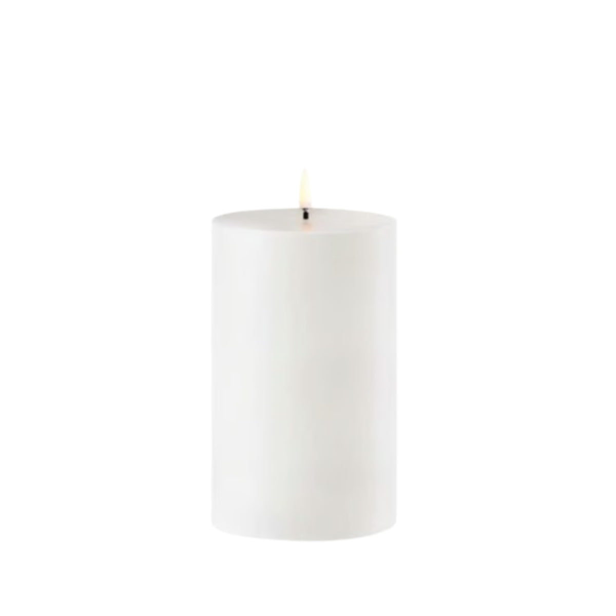 Uyuni Outdoor White LED Pillar Candle 8.4 x 15 cm