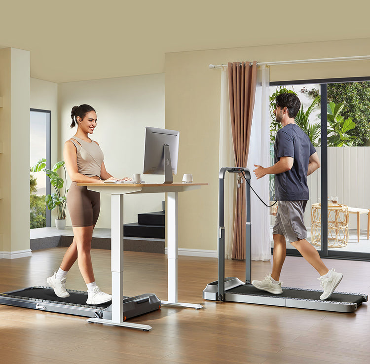 WalkingPad R2 used for under-desk walking and running