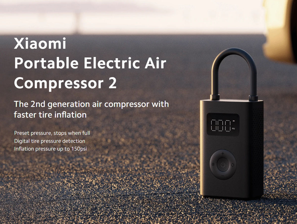 Xiaomi Portable Electric Air Compressor 2 outdoor product view