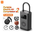 Xiaomi Portable Electric Air Compressor 2 product view and inflation presets